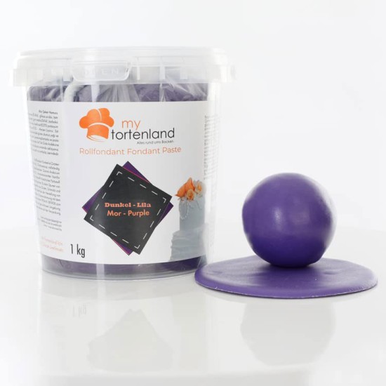 Zuckerteig / Rollfondant Dunkellila1 kg - MT2040 - Mytortenland