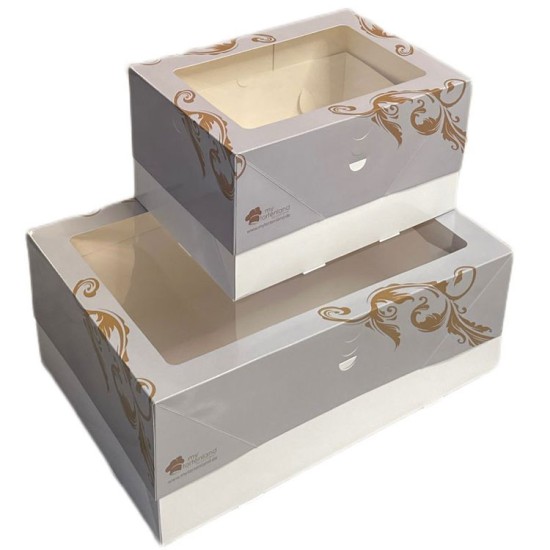 Flexibox Turta Yaş Pasta Kutusu 32x46x12 - 20 cm 10 adet - BJK46 - Mytortenland