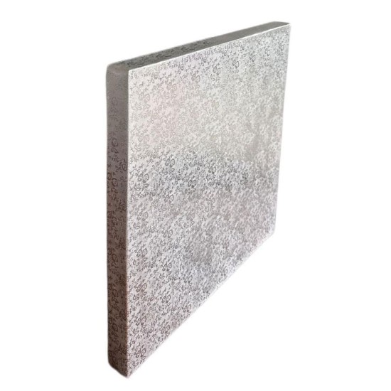 3cm Cake Board | Cake Drum  | Yaş Pastalı Altlığı | Pasta Tabanı  | Yaş pasta Altlıkları Gümüş 35x35 cm - KN224 - Mytortenland