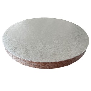 3 cm Cake Board | Tortenunterlage Rund | Cake Drum | Tortenplatte für Torten Silber 32 cm