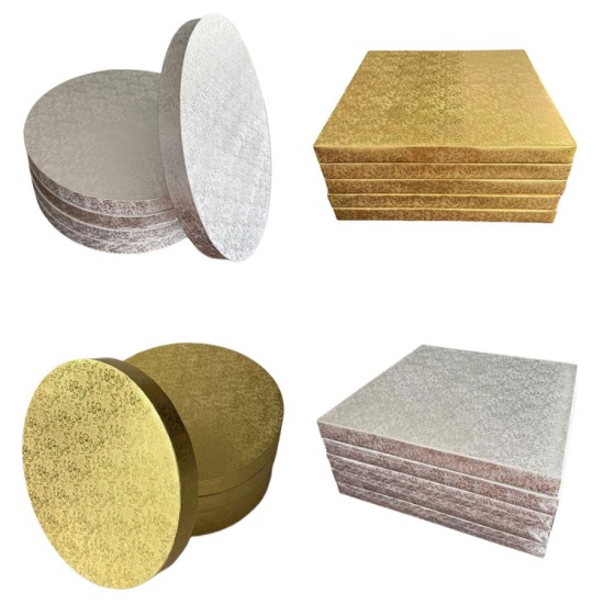 3cm Cake Board | Cake Drum  | Yaş Pastalı Altlığı | Pasta Tabanı  | Yaş pasta Altlıkları Altın 34 cm - KN206 - Mytortenland