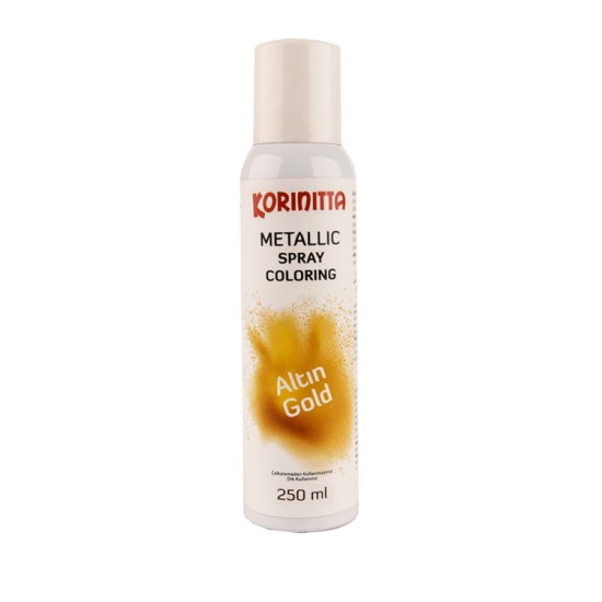 Lebensmittelfarbe Metallic Spray Gold 250 ml - VT250A - Vitray
