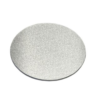 3mm Kalınlığında Gümüş Kaplama Lüks Ahşap Cake Baord / Woeden Board 26 cm