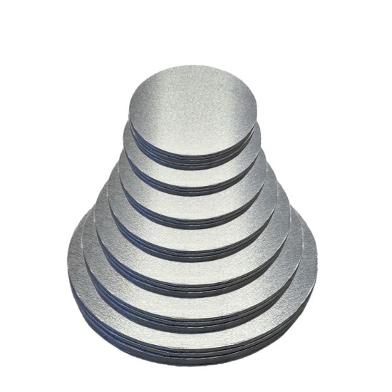 5mm Hochwertiges Holzkuchenbrett mit Goldener Beschichtung / Wooden Cake Board 34 cm - KN249-5ad - Mytortenland