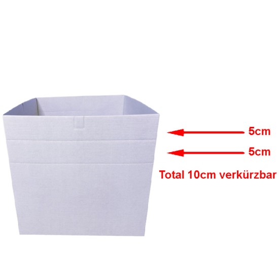 XXL Alçaltabilir Pasta Kartonu / Yüksek Pasta Kutusu Pencereli 50x50x50cm - CP50 - Mytortenland