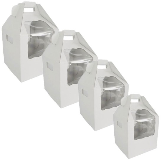 XL Premium Pencereli Pasta Kartonu / Pasta Kutusu 30x30x30cm - CPS30 - Mytortenland