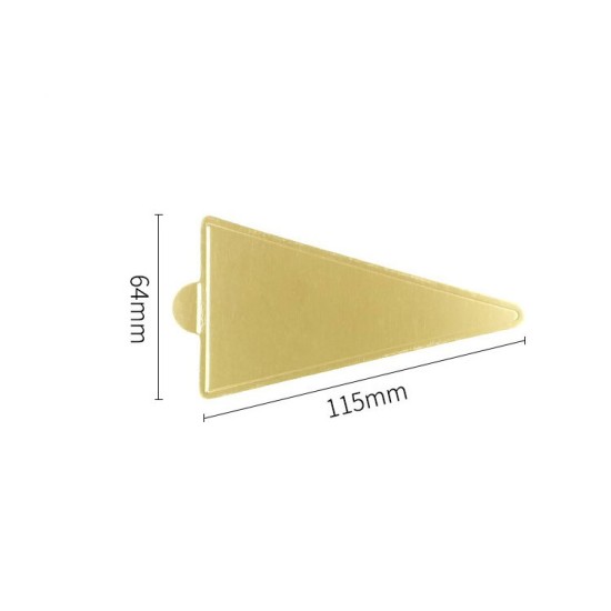 Adet Pasta / Bambu Altlığı Altın Renkte 100 adet - TMB118 - Mytortenland