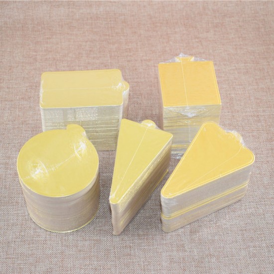 Yuvarlak Adet Pasta / Bambu Altlığı Altın Renkte 100 adet - RMB80 - Mytortenland