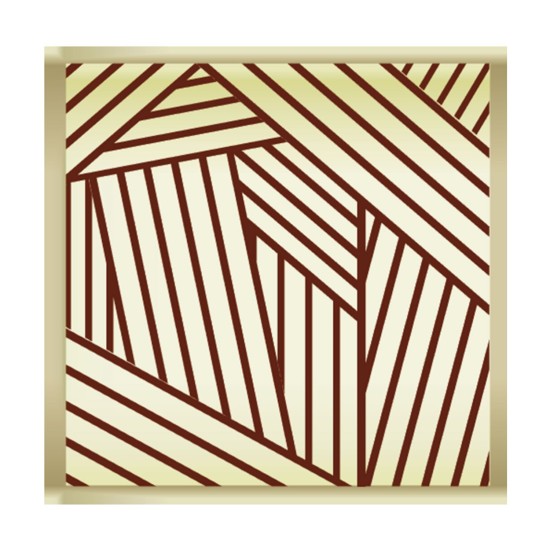 Schokoladenaufleger Quadratisch gemustert  288 Stück - ks-006 - Vitray