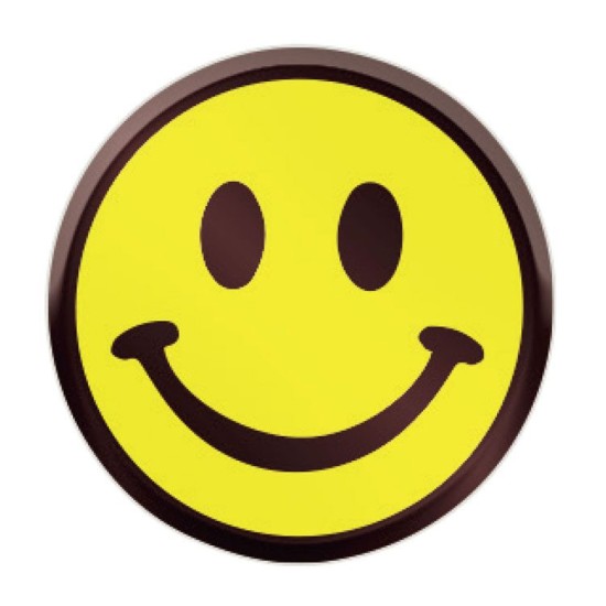 Schokoladenaufleger Rund Smiley 288 Stück - Bt-013 - Vitray