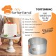 Extra Hoher Backform / Tortenring verstellbar  19 cm Hoch - M19-H - Mytortenland