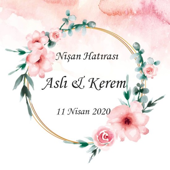 Thema Blumen Viereck ( Madlen & Box ) Selbst Sticker - Etiketten - D004 - Mytortenland