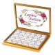 Thema Blumen Viereck ( Madlen & Box ) Selbst Sticker - Etiketten - D003 - Mytortenland