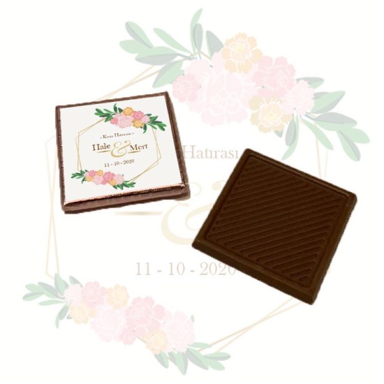 Thema Blumen Viereck ( Madlen & Box ) Selbst Sticker - Etiketten - D007 - Mytortenland