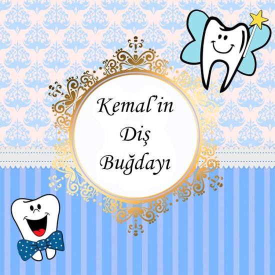 Erste Zahn Party ( Madlen & Box ) Selbst Sticker - Etiketten - DS004 - Mytortenland