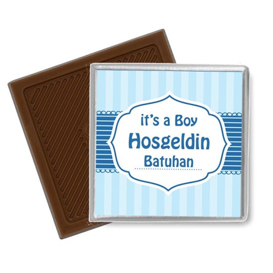 Baby Shower Kare Kendin Tasarla Sticker Etiket - B009 - Mytortenland