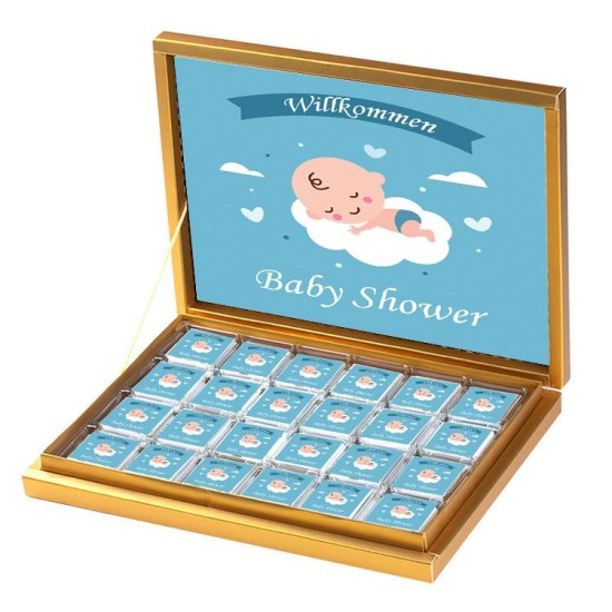 Baby Shower Kare Kendin Tasarla Sticker Etiket - B002 - Mytortenland