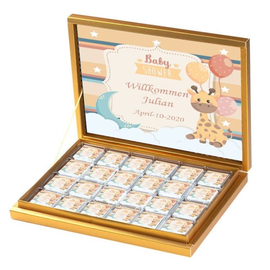 Baby Shower Kare Kendin Tasarla Sticker Etiket - B004 - Mytortenland