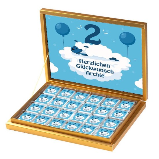 Geburtstage Viereck ( Madlen & Box ) Selbst Sticker - Etiketten - DG003 - Mytortenland