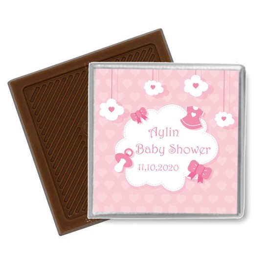 Baby Shower Kare Kendin Tasarla Sticker Etiket - B003 - Mytortenland