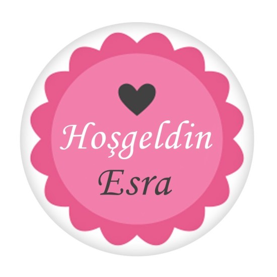 Baby Shower Runde Etiketten selbst gestalten und Drucken lassen - KVN023 - Mytortenland