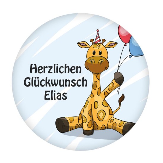 Geburtstage Runde Etiketten selbst gestalten und Drucken lassen - KVN022 - Mytortenland