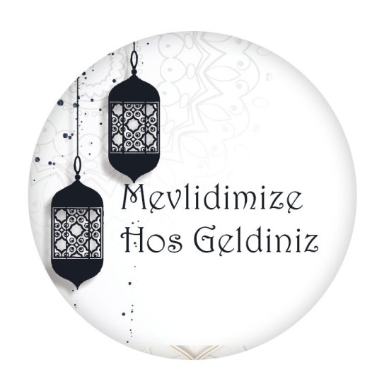 Mevlüt & Beschneidung Runde Etiketten selbst gestalten und Drucken lassen - KVN012 - Mytortenland