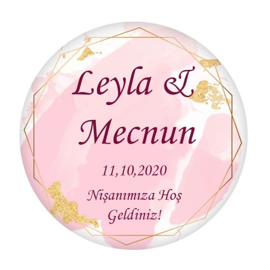 Thema Blumen Runde Etiketten selbst gestalten und Drucken lassen - KVN002 - Mytortenland