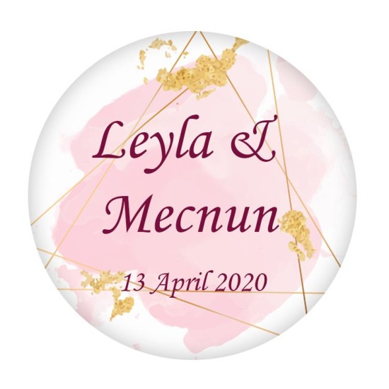 Thema Blumen Runde Etiketten selbst gestalten und Drucken lassen - KVN007 - Mytortenland