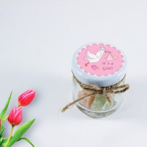 Baby Shower Runde Etiketten selbst gestalten und Drucken lassen