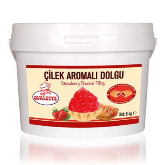 Ovalette Erdbeere Füllung 6 Kg - 006-121 - Katsan Gıda