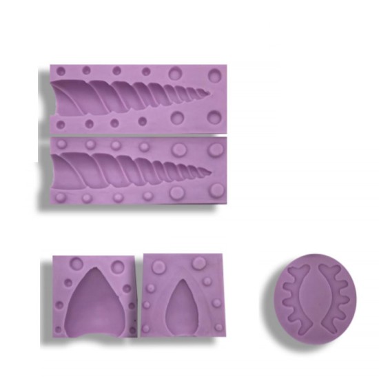 5li Unicorn Seti Silikon Kalip - 00038 - Dr Paste