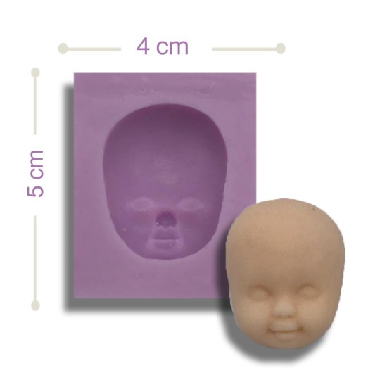 Modellier Kopf Klein Silikon Form - 00145 - Dr Paste
