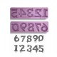 Gemusterte Zahlen Silikon Form - 00168 - Dr Paste