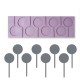 Yuvarlak Lolipop Silikon Kalip - 00381 - Dr Paste