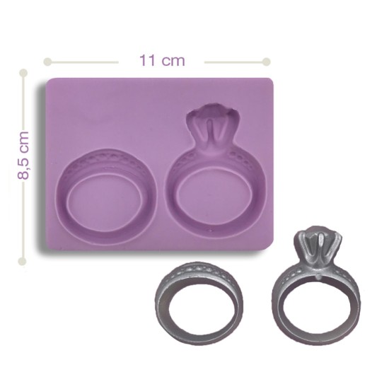 Eheringe Diamant Ring Silikon Form - 00178 - Dr Paste