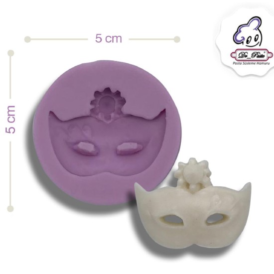 Mini Fasching Maske Silikon Form - 00230 - Dr Paste