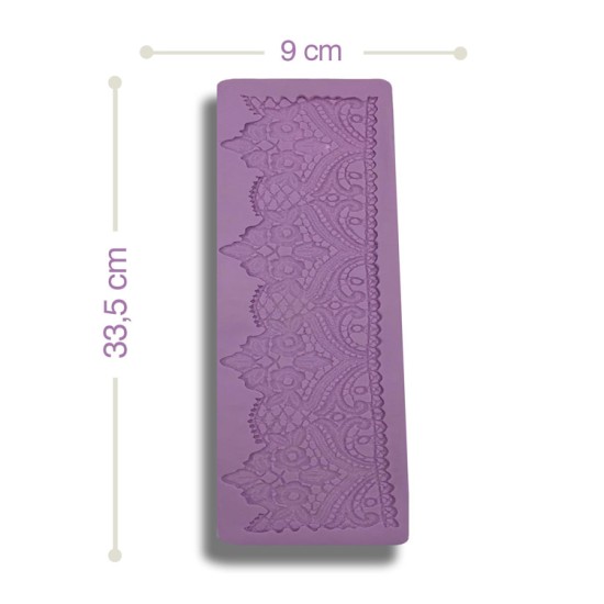 4 lü Dantel Silikon Kalip - 00183 - Dr Paste