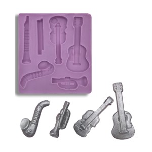 Verschiedene Instrumente Silikonform