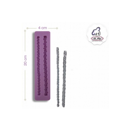 Zweier Kordel Silikon Form - 00272 - Dr Paste