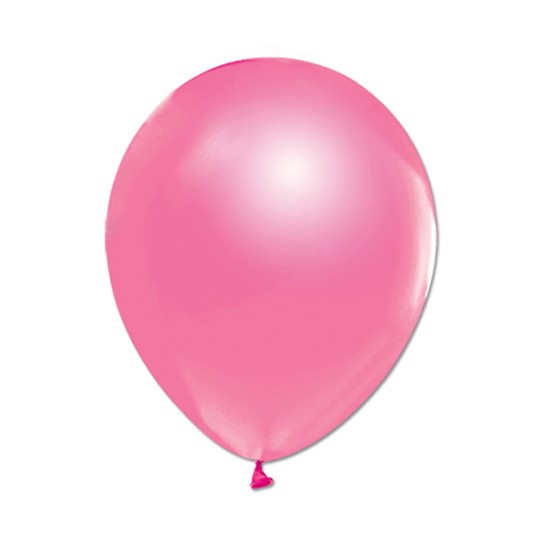 Metalik Pembe Renkte Parti Balon 10 Adet - MYB1-1 - Mytortenland