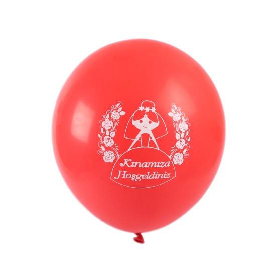Kınamıza Hoşgeldiniz Baskılı Parti Balon 10 Adet - MYB6 - Mytortenland