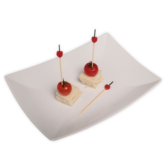 Kırmızı Kalpli Muffin / Sunum Kürdanı 10 Adet - MTY105 - Mytortenland