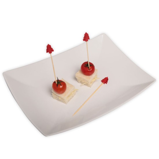 Çam Ağacı Kırmızı Muffin / Sunum Kürdanı 10 Adet - MTY114 - Mytortenland