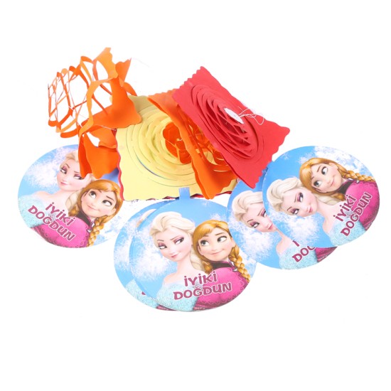 Eiskönigin iyiki Doğdun Party Banner - MA0038 - Mytortenland