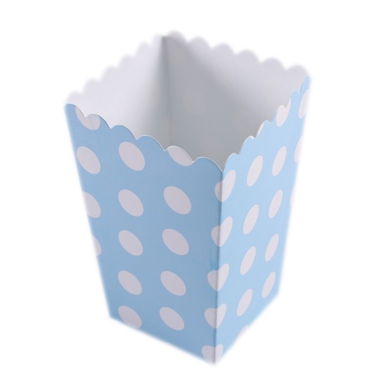 Mısır Kutusu Mavi Puantiyeli 10 Adet - ATT005 - Mytortenland