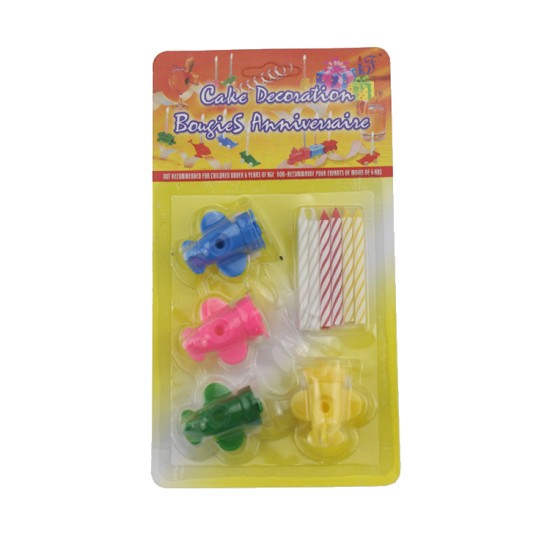 Flugzeuge Kerzen 4 Stück - myr18 - Mytortenland