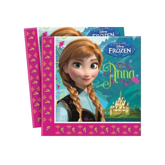 Frozen Anna  20 stück Servietten 33 x 33cm - CR01 - Mytortenland