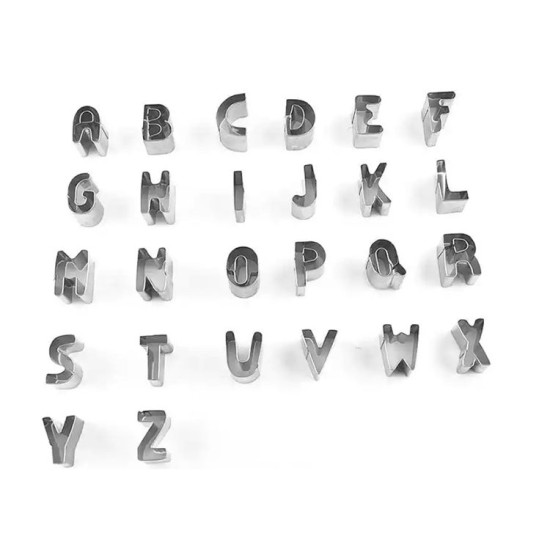 A-z Set  Buchstaben Ausstecher - AZ19-KN159 - Mytortenland