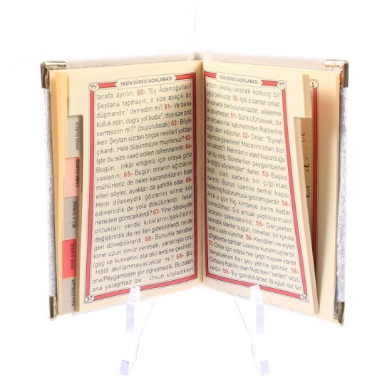 Gebetsbuch Crem Farbig ( Yasini Şerif )  7x10,5 cm - MA001 - Mytortenland
